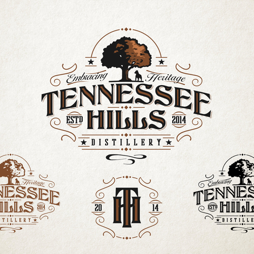 Design di Tennessee Hills Distillery Logo Design Contest di Widakk