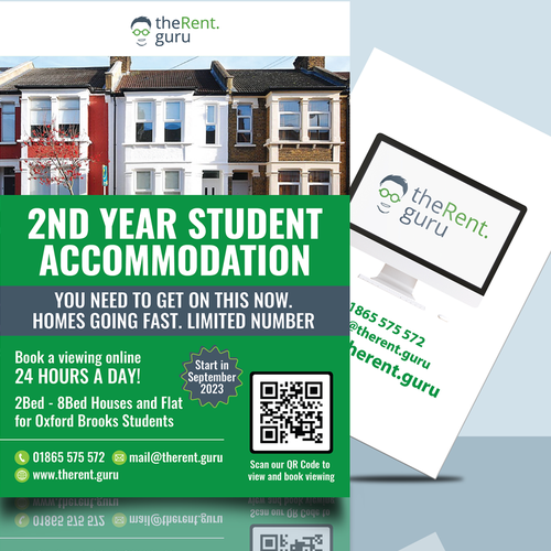 A5 Student Accommodation Flyer Design by Jagat Bahadur