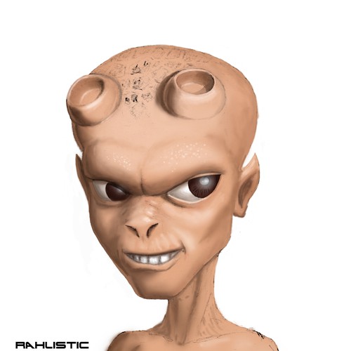 Alien main character design for a movie Design by RAHLISTIC