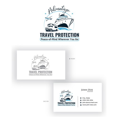 Logo and Biz Cards for Travel Company Design by monalishas