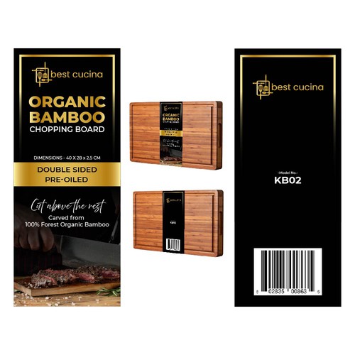 Bamboo Chopping Board Colour Card (2 Bamboo Chopping Board Models) Design by line2code