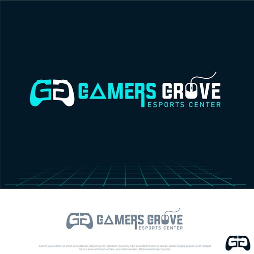 Logo for a casual and competitive esports video game center Diseño de Dynamic Designs Pk