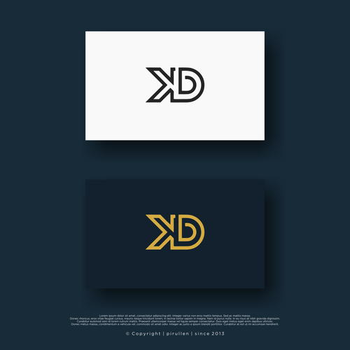 KD Monogram Logo Design by manu_art