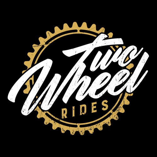 Design Two-Wheel Rides Logo di AlarArtStudio™