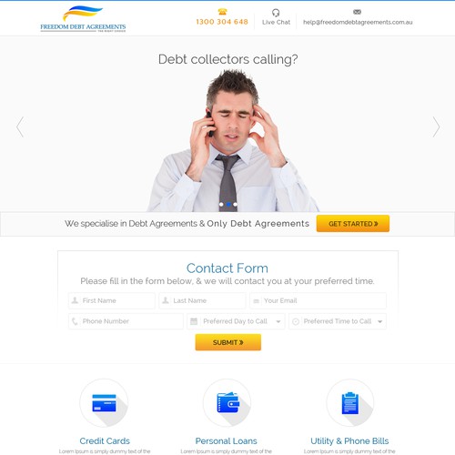 Make an awesome landing page that will generate enquiries Design by KashiArts