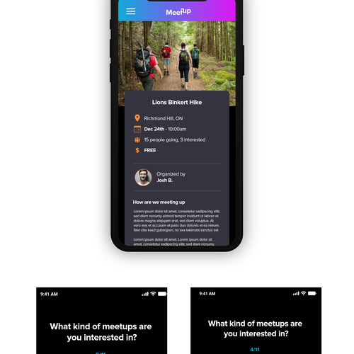 Designs Looking for the perfect App design for a simple way to find