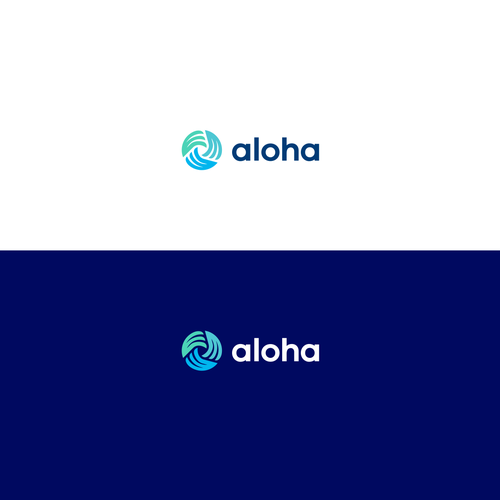 Aloha logo deisgn for an AI Software Design by Rumah Lebah