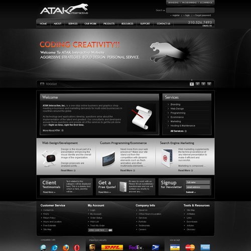 Interactive Services Agency Web Redesign - Award Winner Wanted Design by Kris Kanchibhatta