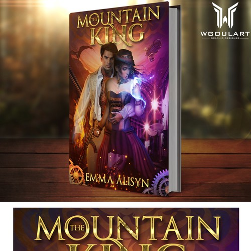 Futuristic dragon steampunk romance Design by WGOULART (wesley)