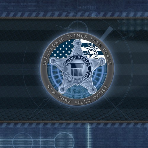 logo for United States Secret Service (New York Field Office) Electronic Crimes Task Force Design by Julia Vorozhko