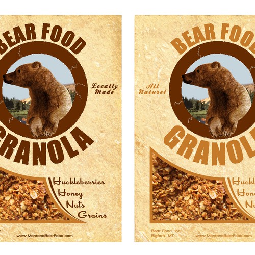 print or packaging design for Bear Food, Inc Ontwerp door Kiwii