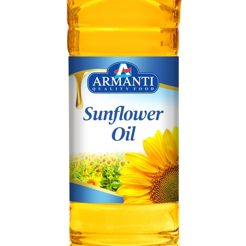 Download New Original Product Label For Armanti Sunflower Oil Product Label Contest 99designs