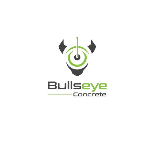 BULLSEYE-Concrete Company Logo Design by -Coco Designs-