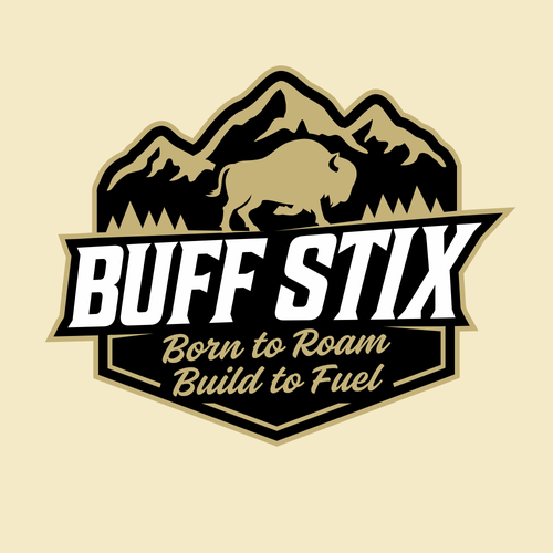 Buff Stix...Lean, Delicious, Buffalo Strong. Design by Brazuca Studio