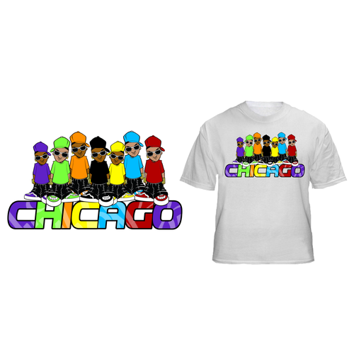 Chicago T-Shirt Design Design by BluRoc Designs