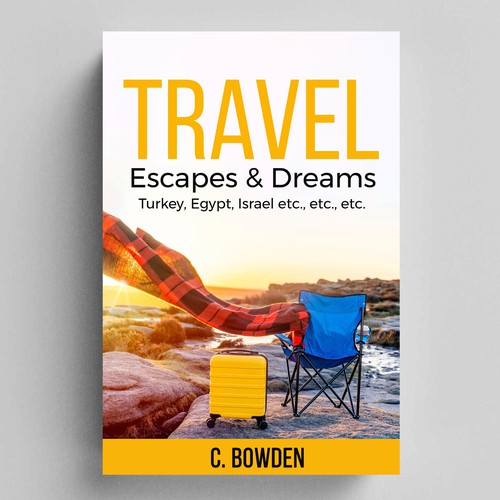 Cover for a travel/autobiography/brief essay book Design by NoBoundaries