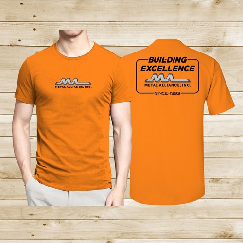 T-shirt design for high quality construction company Design by BeiBobei