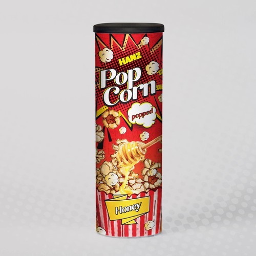 Premium Quality Popped Pop Corn Packaging Design réalisé par Dimario Moretti