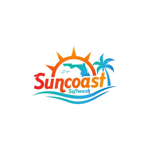 A logo for a softwash company that is appealing and inviting Design by CreCreature