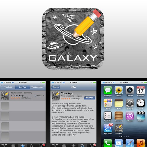 iOS Space Game Needs Logo and Icon Réalisé par Graphikool