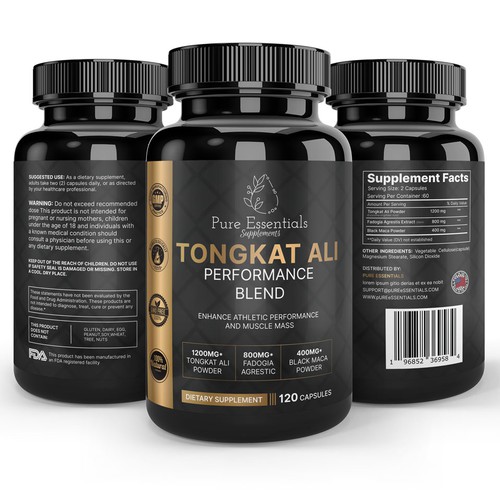 Design di Design a modern product label for my supplement bottle di sazzad_abir