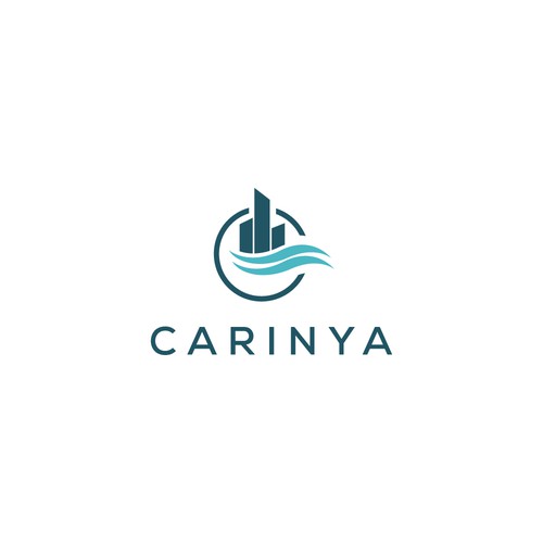 A logo for Carinya Apartments Design by Mr. Adorable™