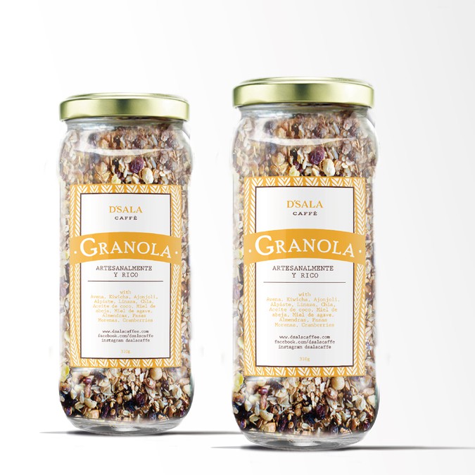 Develop "Granola" Label/Sticker for a glass Product label contest