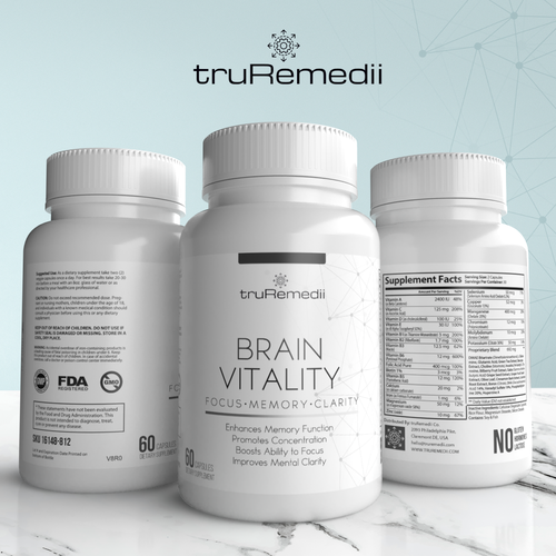 Design minimalist supplement label for a premium brand Design by Tamara.D