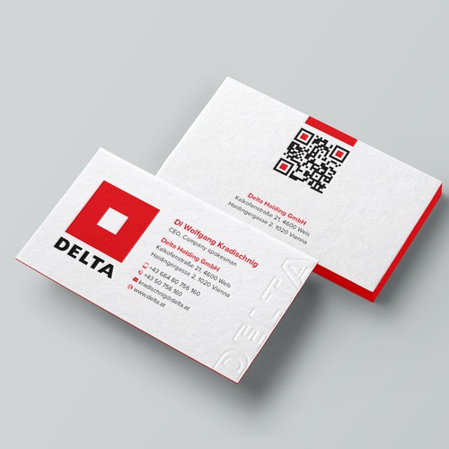 DELTA Business Card Relaunch Design by Birendra Chandra Das