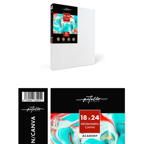 Clean, Professional, Not Boring Packaging Design For Canva Panels (artist material company) Design by Creativedzine