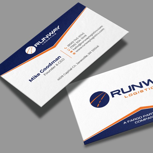 Design di Runway Logistics Business Card di Muaz™