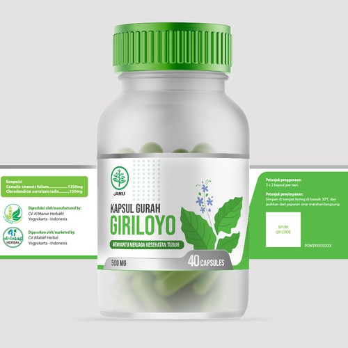 Design a Fresh, Simple, and Neat Label for An Herbal Supplement Bottle Design von yulianzone