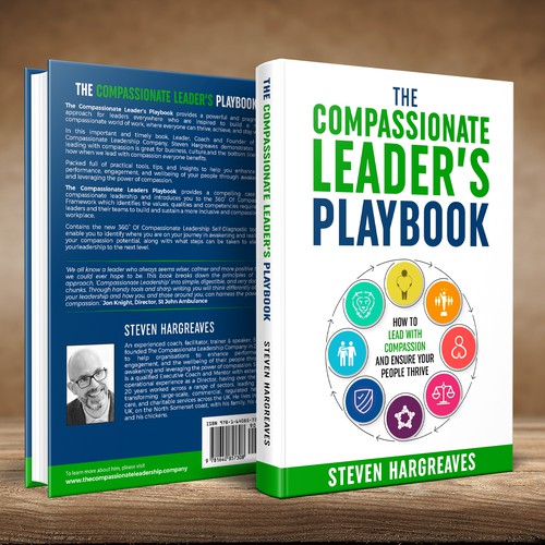 Compassionate Leadership Book Needs Practical Cover Design Design by Sam Art Studio