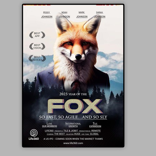 Design di Life360 2023 Year of the Fox Poster di CREATIVE ARTIFLEX