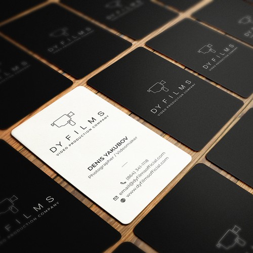 Business card for video production company Design by Galaxiya