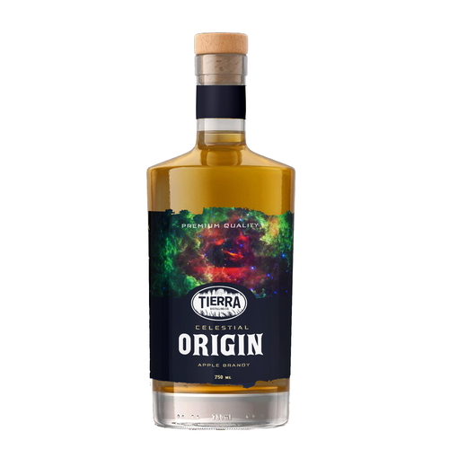 Wanted: an image forward and colorful spirit bottle label design for Apple Brandy release Design by halesen