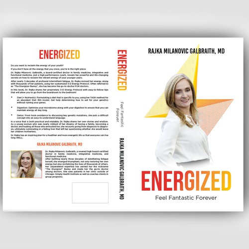 Design a New York Times Bestseller E-book and book cover for my book: Energized Design by MMQureshi