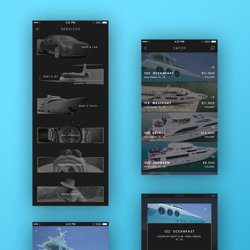 Luxury Mobile App Design by EYB