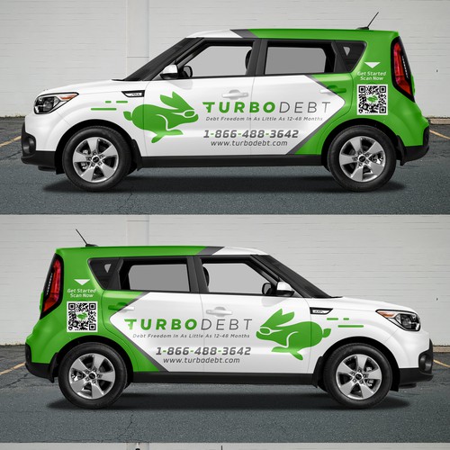 Kia Soul Car Wrap Design for Hot Fintech Startup Design by DuhaCreative