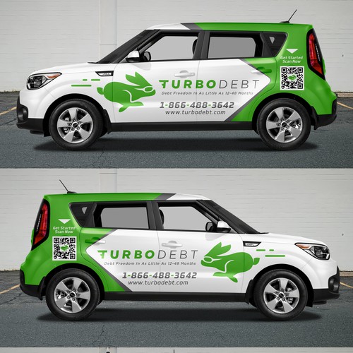 Kia Soul Car Wrap Design for Hot Fintech Startup Ontwerp door Duha™