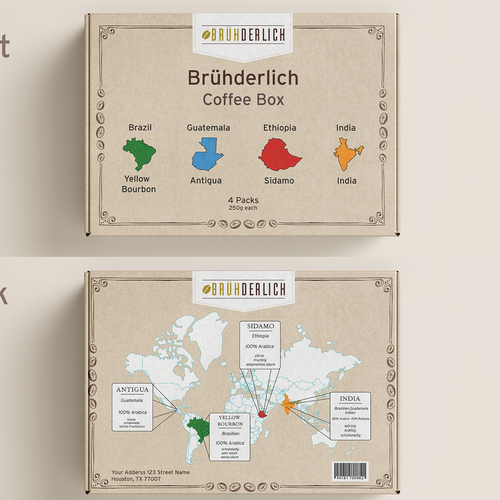 Packaging design for a premium coffee gift box Design by Ganesh Anvekar