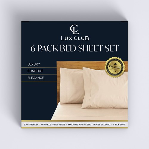 Design In-Store Packaging for Bed Sheets Design by Radmilica