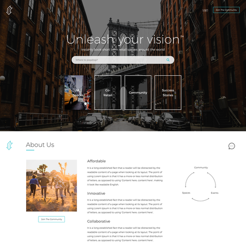 Web page design contest entry by Wybex