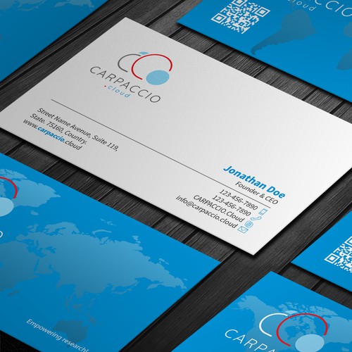 Give more muscle to research with graphic ID for CARPACCIO.cloud Design by DesignsTRIBE