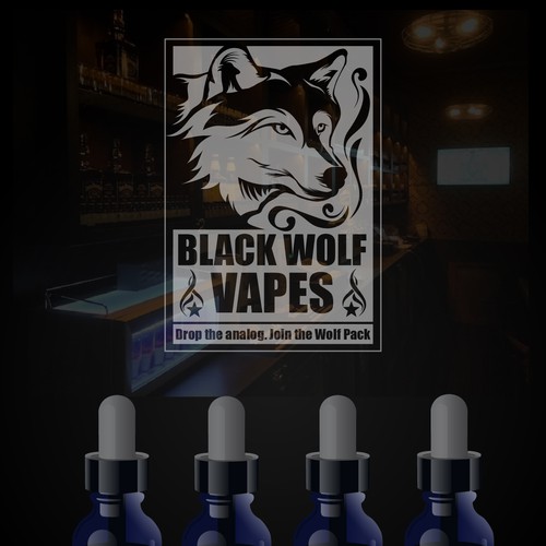 black wolf tobacco Bad ass black wolf logo for new electronic cigarette store | Logo design  contest