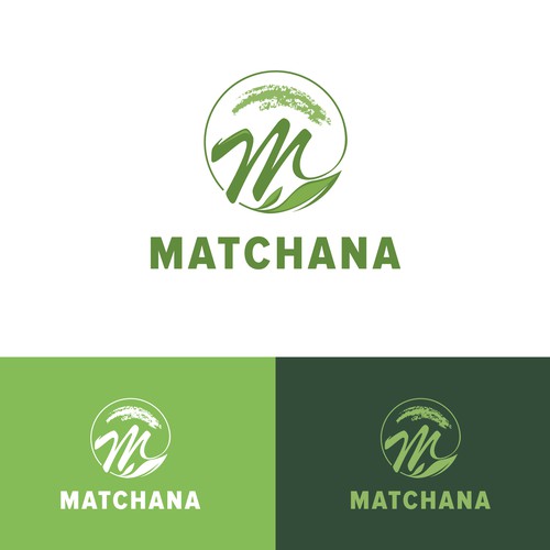 Looking for a Standout Brand Starter Pack to Attract Premium Matcha Enthusiasts for 'Matchana' Design by Tanny Dew ❤︎