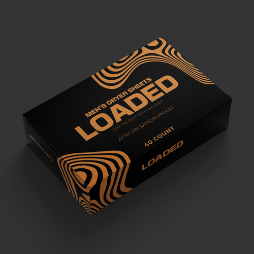 Men's Dryer Sheet Box Design Contest Design by AnriDesign