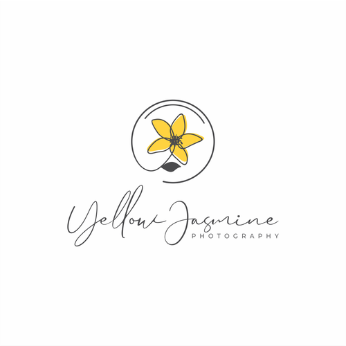 Yellow Jasmine Photography Logo Design-ontwerp door The Pixel Imagin