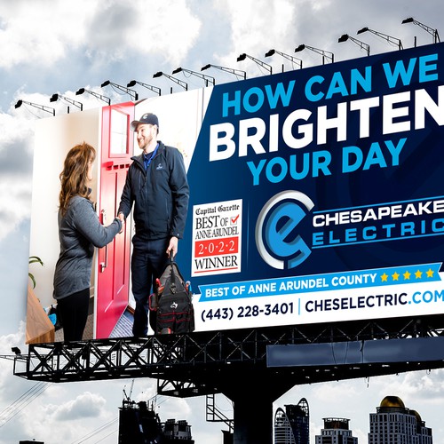 Chesapeake Electric Billboard Design by icon89GraPhicDeSign