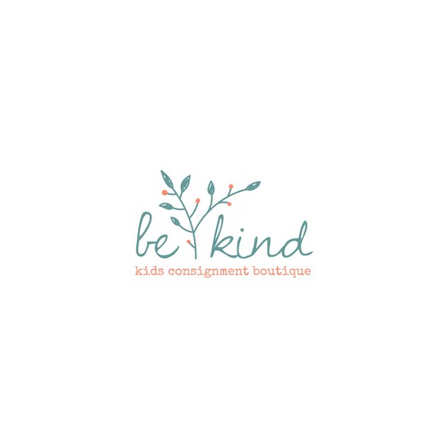 Be Kind!  Upscale, hip kids clothing store encouraging positivity Diseño de .supernova